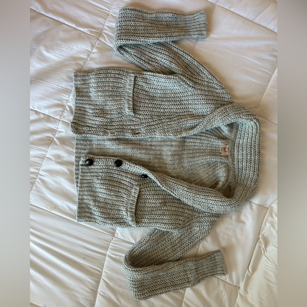 Mossimo Supply Co. Gray Button-Up Cardigan